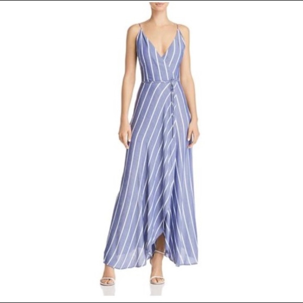 NWT Bardot blue and white striped dress. Size 8